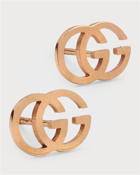 gucci stud earrings gold|gucci gold earrings sale.